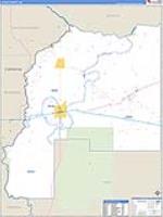 La Paz, Az Carrier Route Wall Map